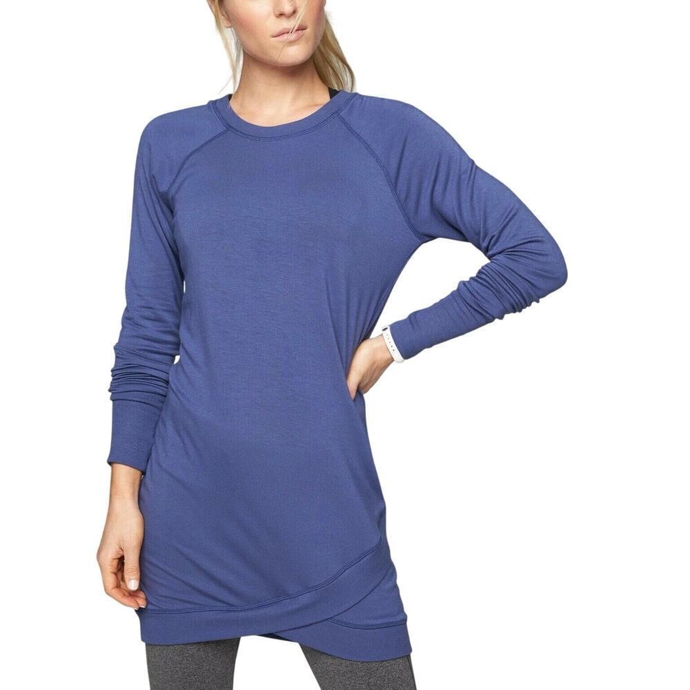 ATHLETICA Criss Cross Periwinkle Blue Sweater Tunic Lounge Dress Women’s Size XS